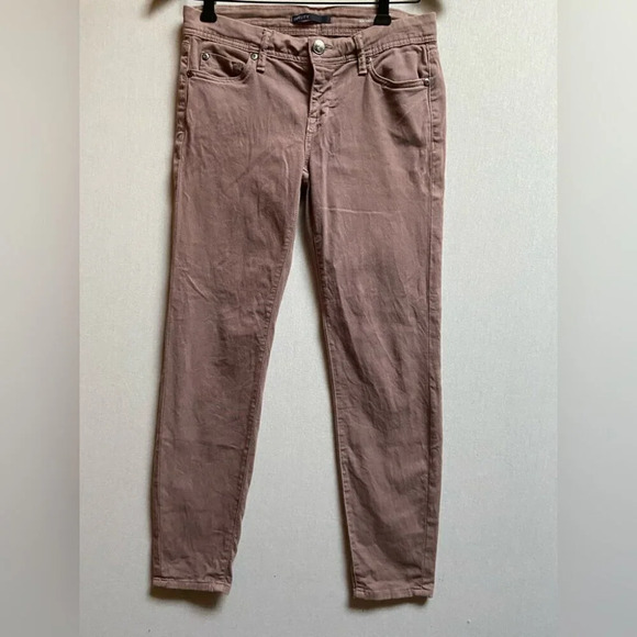 Fidelity Hepburn low rise crop dusty rose colored jeans Sz 27 - Picture 1 of 12
